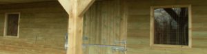 fixed stable with timber support posts