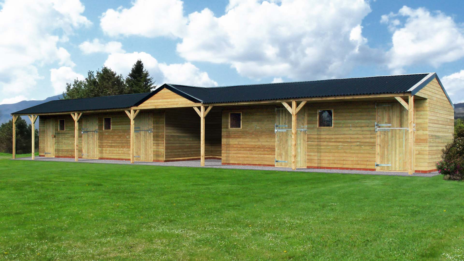 TIMBER STABLE BLOCK